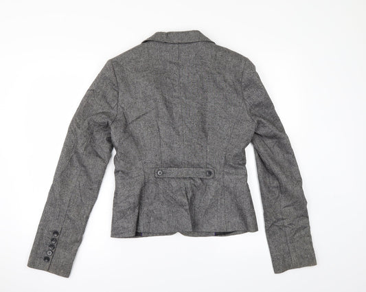 H&M Womens Grey   Jacket Suit Jacket Size 10