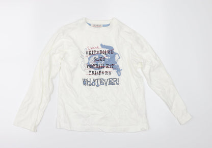 George Boys White   Basic T-Shirt Size 6-7 Years