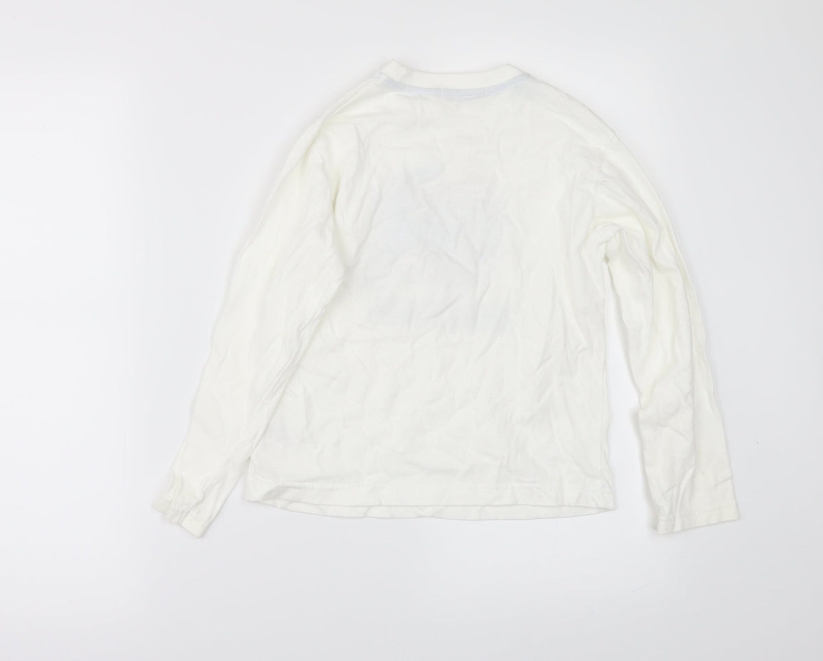 George Boys White   Basic T-Shirt Size 6-7 Years