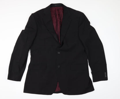 Tom English Mens Black   Jacket Suit Jacket Size 42