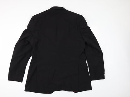 Tom English Mens Black   Jacket Suit Jacket Size 42