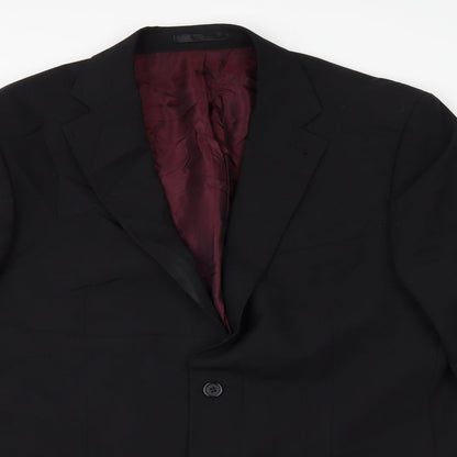 Tom English Mens Black   Jacket Suit Jacket Size 42