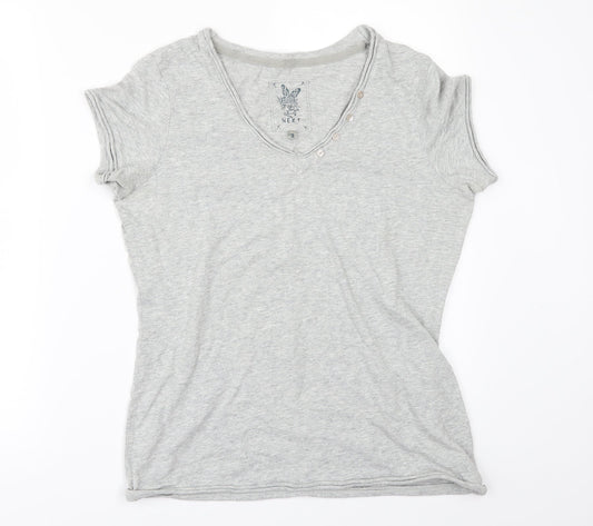 Womens UK Size 12 NEXT Grey Basic T-Shirt