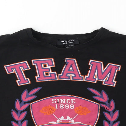 New Look Girls Black   Basic T-Shirt Size 12-13 Years