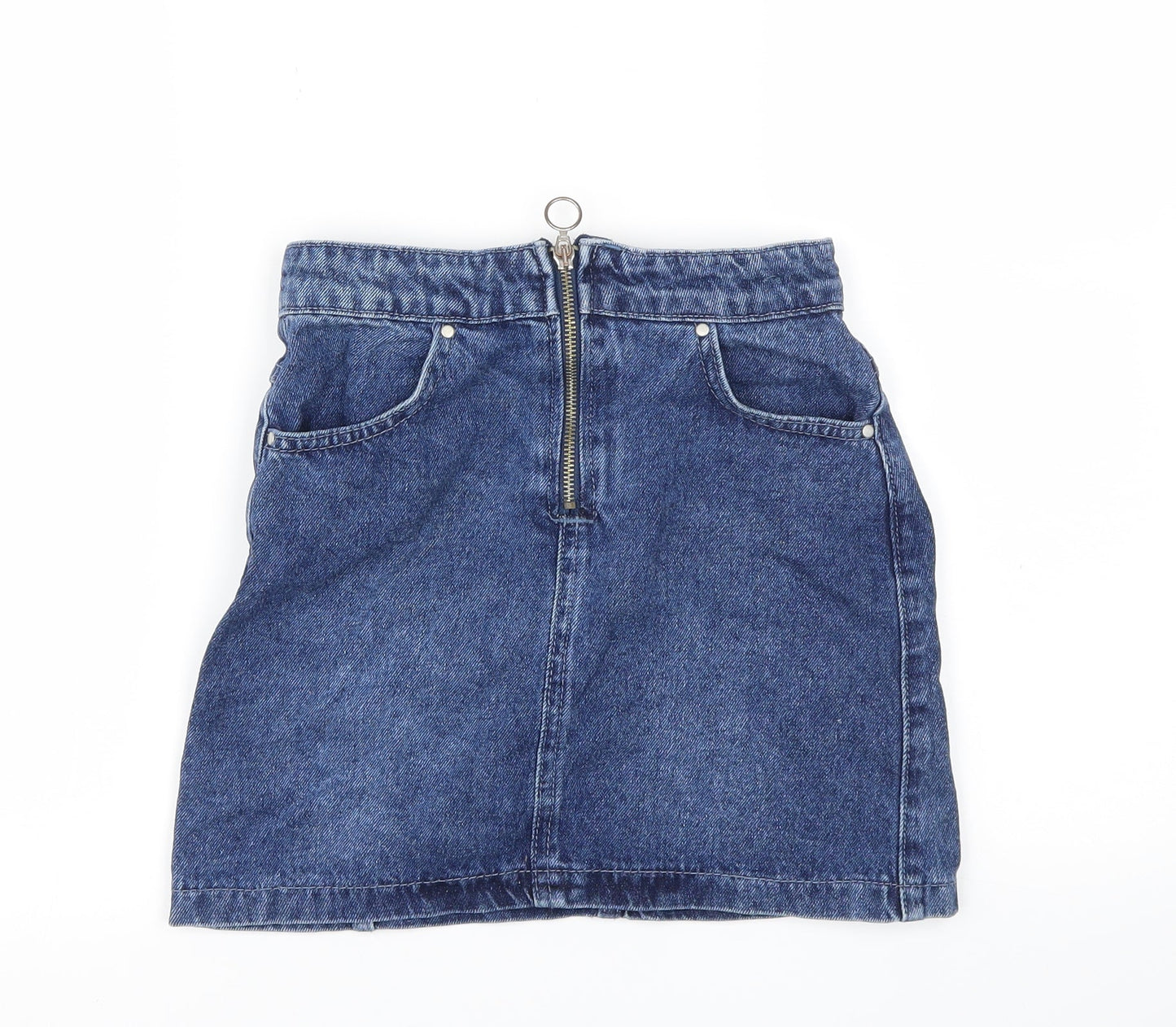 Select Girls Blue Ikat  A-Line Skirt Size 10 Years