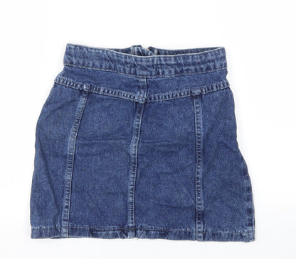 Select Girls Blue Ikat  A-Line Skirt Size 10 Years