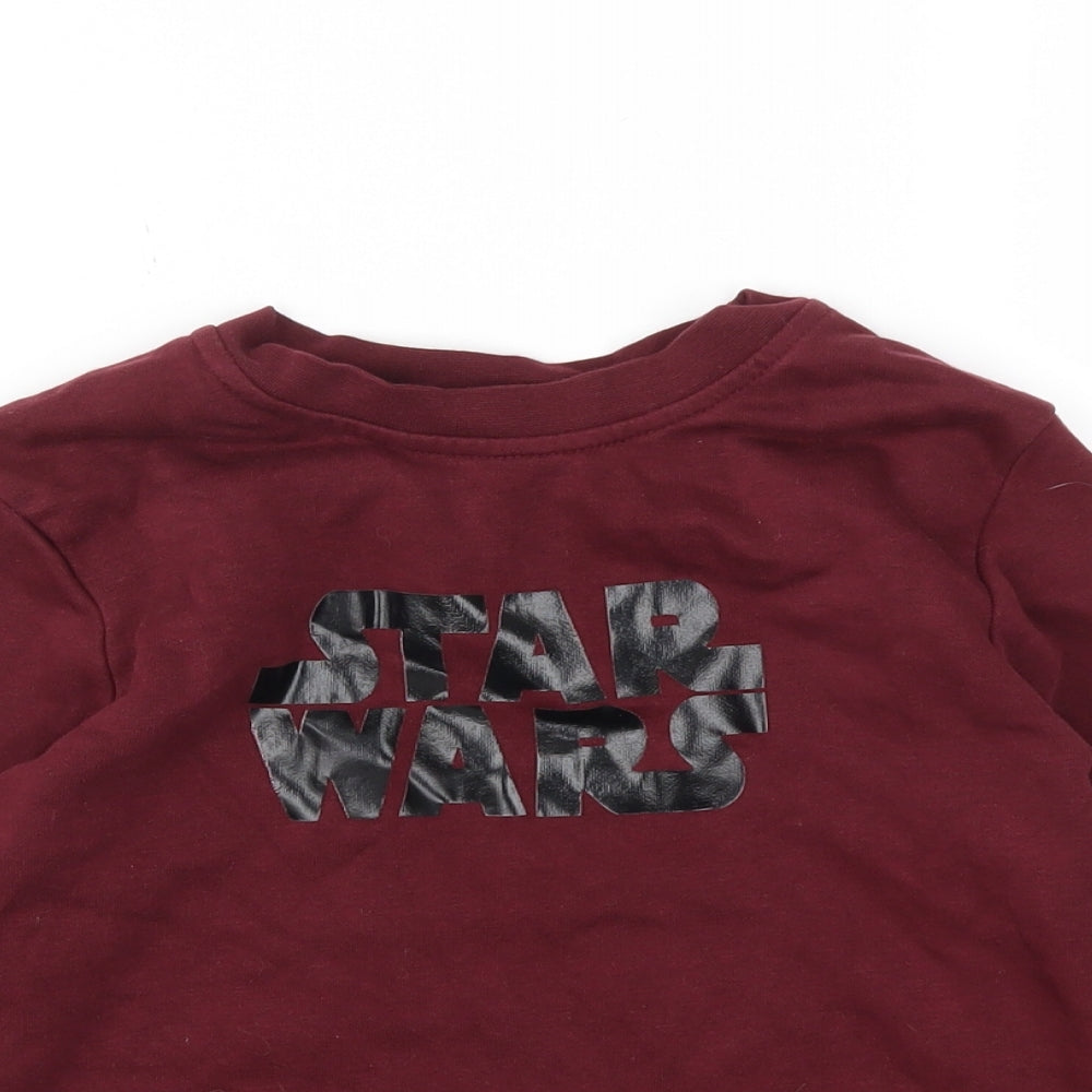 George Boys Red   Pullover Hoodie Size 6-7 Years