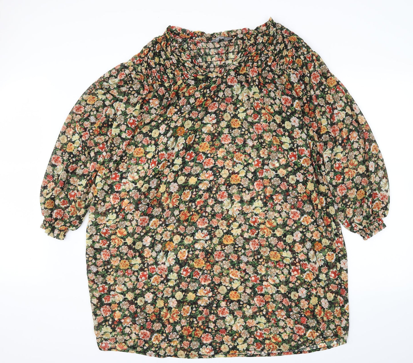 Nutmeg Womens Multicoloured Floral  Fit & Flare  Size 12