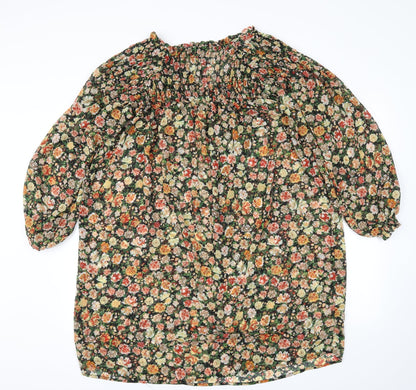 Nutmeg Womens Multicoloured Floral  Fit & Flare  Size 12