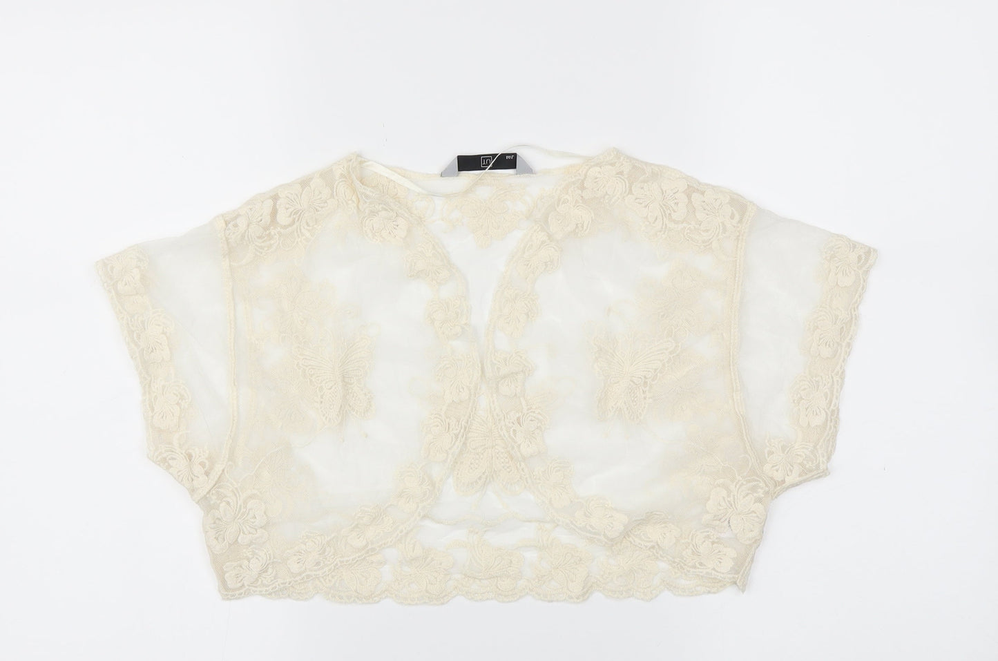 TU Womens Ivory Floral  Cardigan Jumper Size M