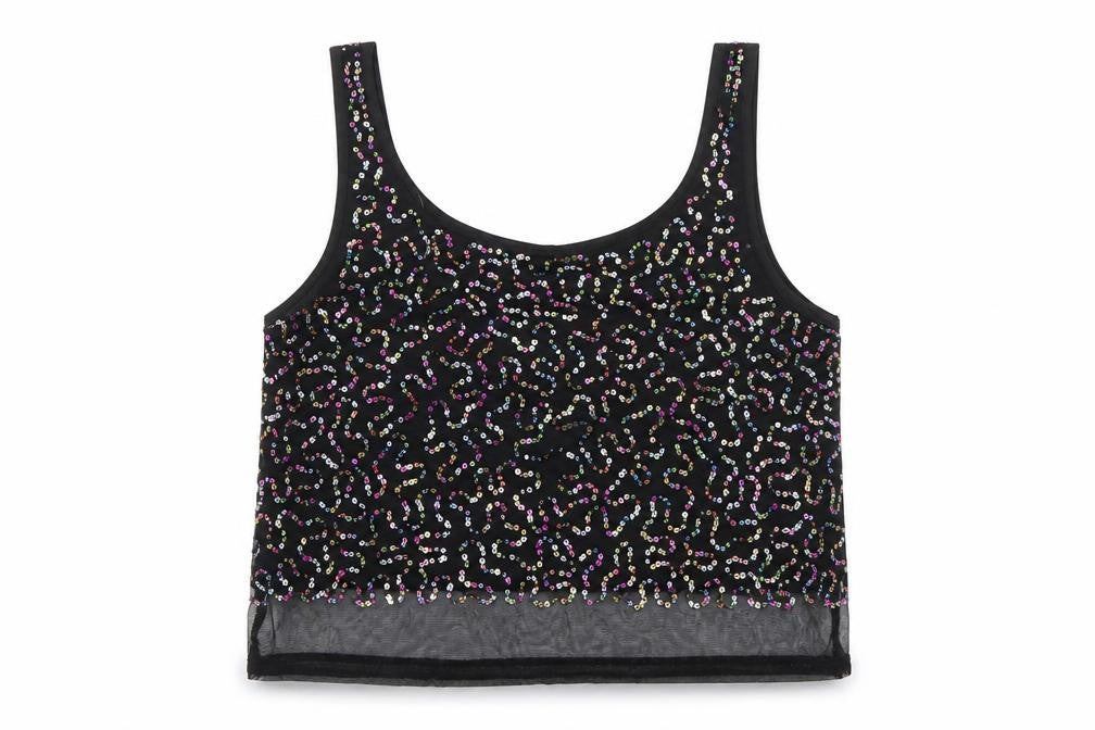 Womens UK Size 10 H&M Black Basic T-Shirt