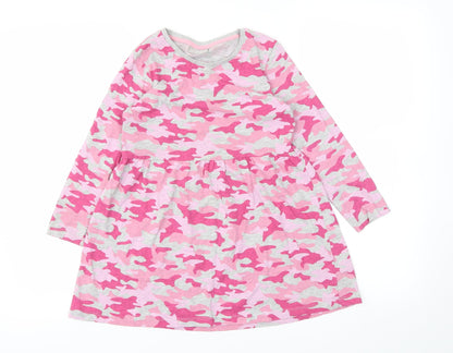 I love girl wear  Girls Pink Camouflage  Fit & Flare  Size 7 Years