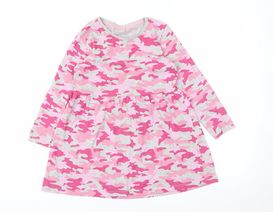 I love girl wear  Girls Pink Camouflage  Fit & Flare  Size 7 Years