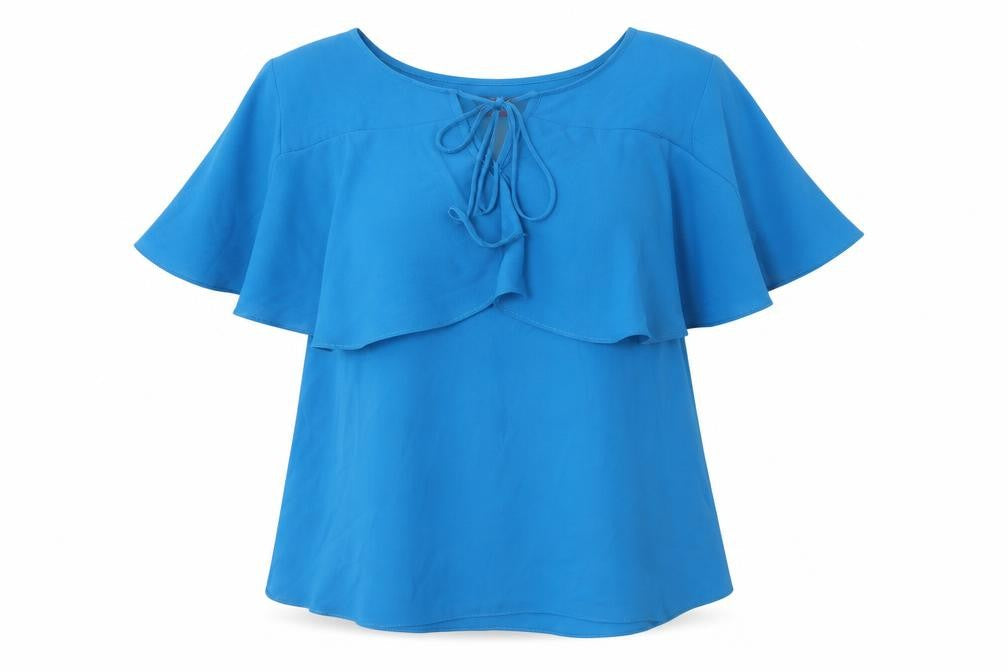 TU Womens Blue   Basic Blouse Size 10