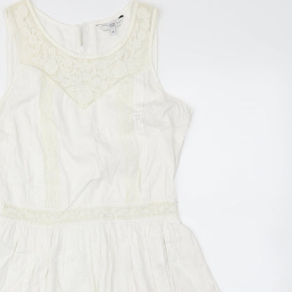 New Look Womens Ivory   Fit & Flare  Size 10