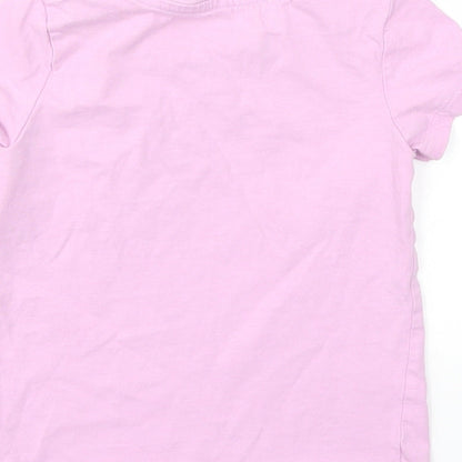 George Girls Purple   Basic T-Shirt Size 2-3 Years