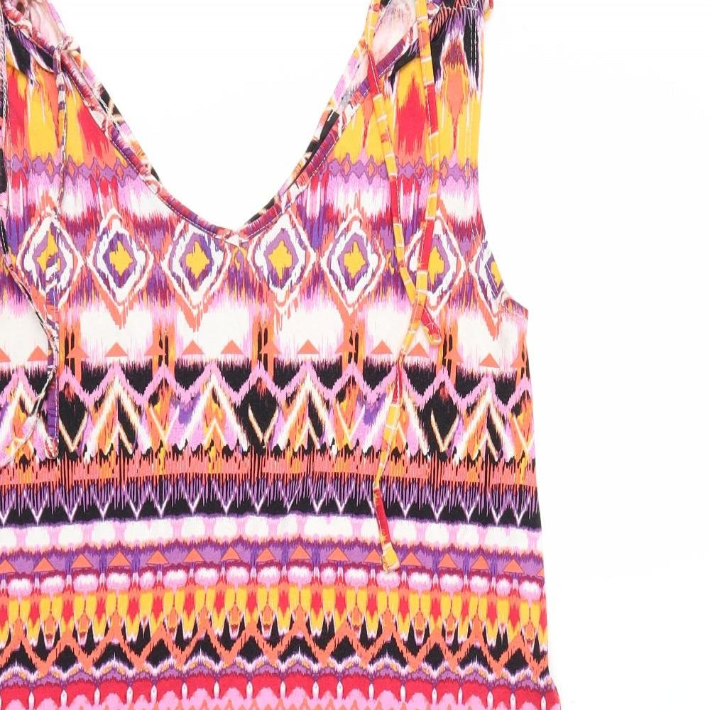 George Womens Multicoloured Argyle/Diamond  Fit & Flare  Size 12