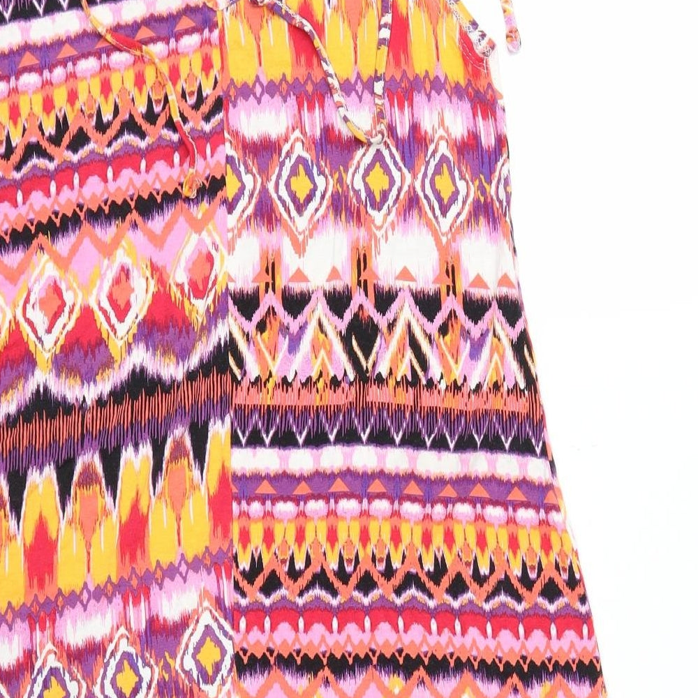 George Womens Multicoloured Argyle/Diamond  Fit & Flare  Size 12