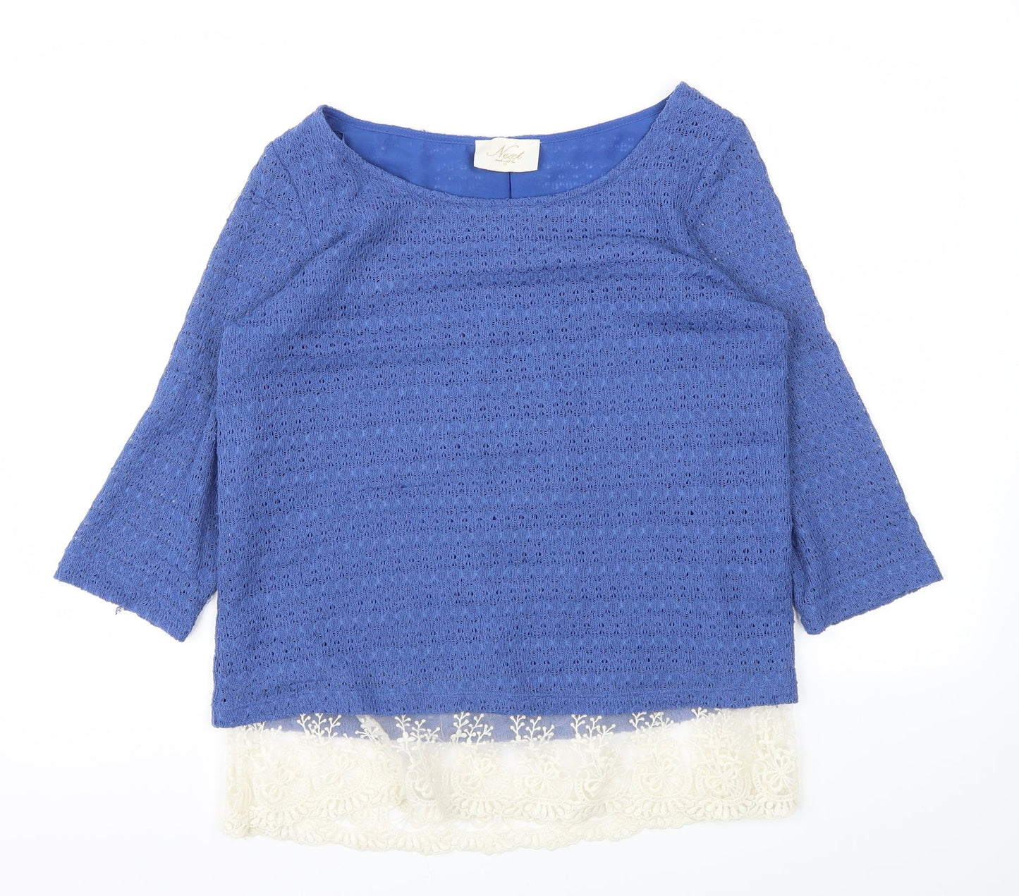 Womens UK Size 10 Next Blue Basic T-Shirt