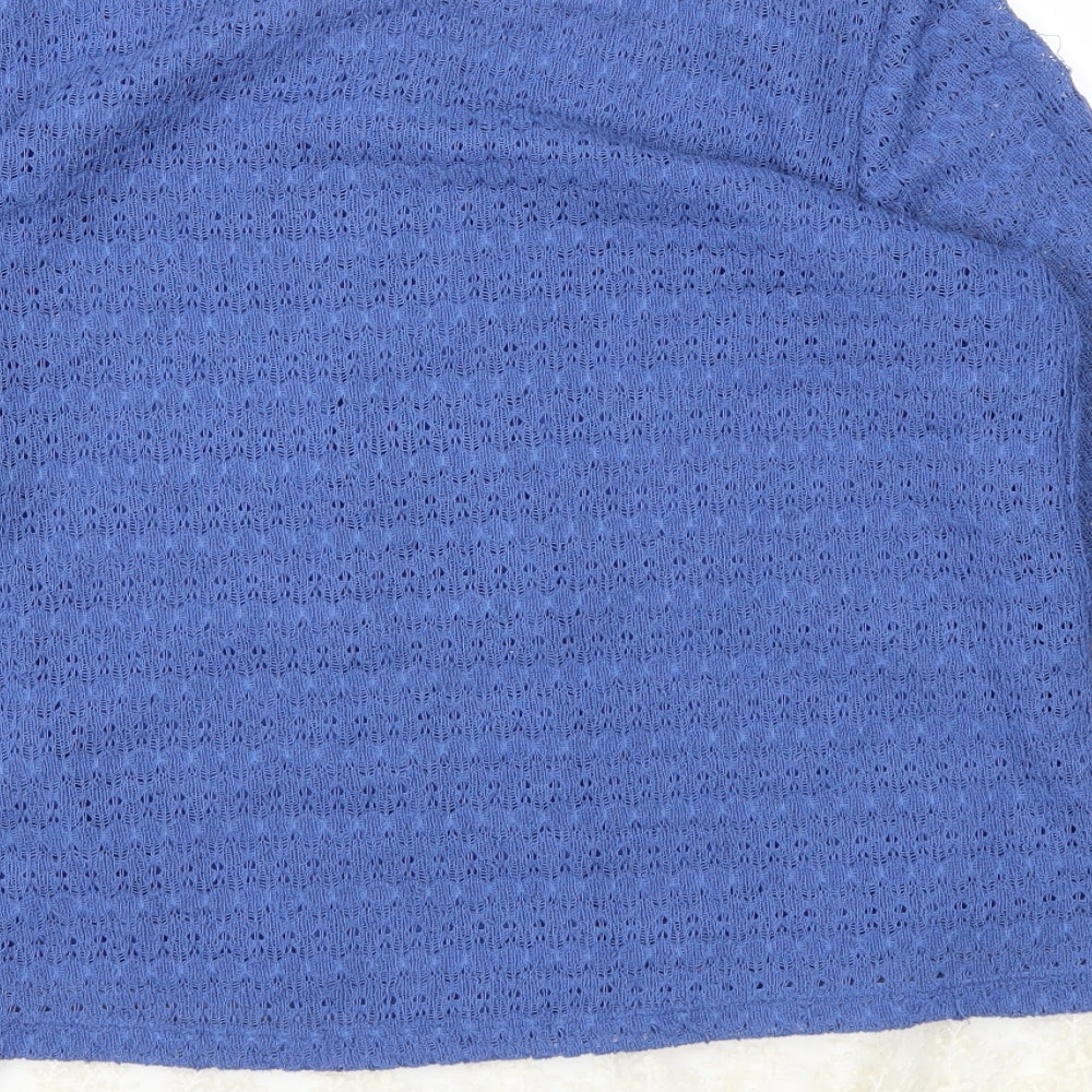 Womens UK Size 10 Next Blue Basic T-Shirt