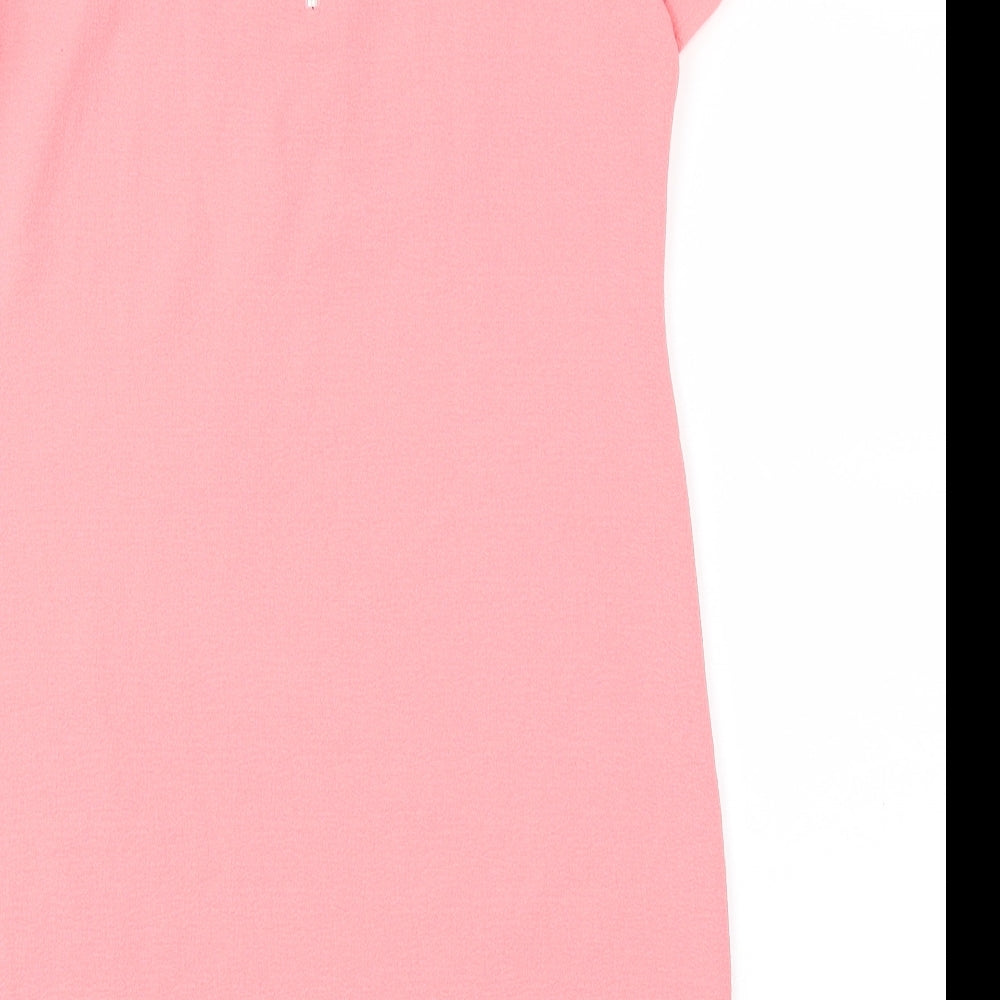 Brand and care label for Red Herring women’s orange fit & flare, size UK 10
