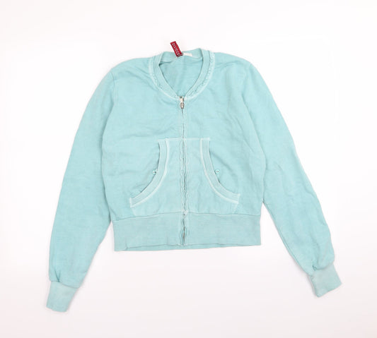 Divided by H&M Womens Blue   Full Zip Jumper Size 10