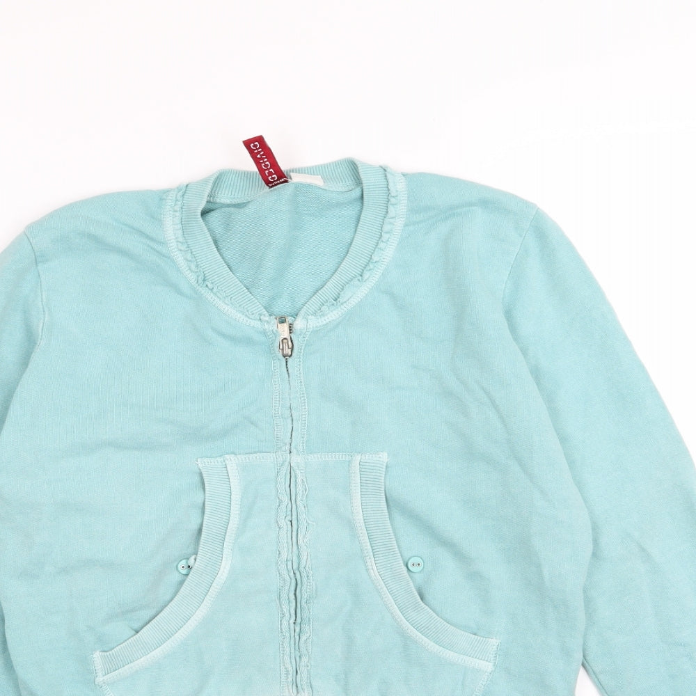 Divided by H&M Womens Blue   Full Zip Jumper Size 10