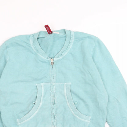 Divided by H&M Womens Blue   Full Zip Jumper Size 10