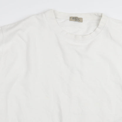 Baziic Womens White   Pullover Jumper One Size