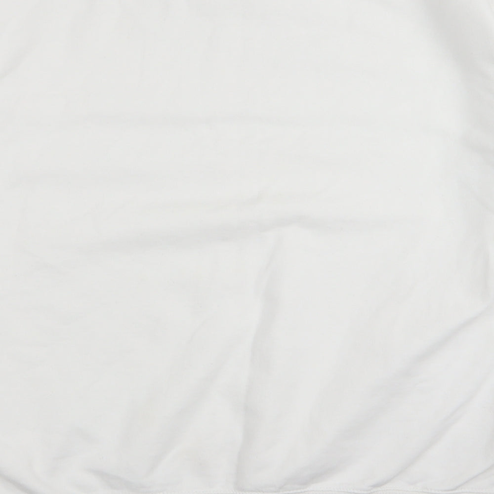 Baziic Womens White   Pullover Jumper One Size