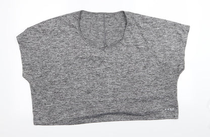 Matalan Womens Grey   Basic T-Shirt Size XL