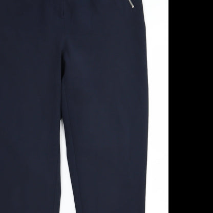 by very Womens Blue   Trousers  Size 12 L29 in