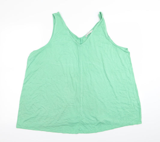 Asda George Womens Green   Basic T-Shirt Size 22