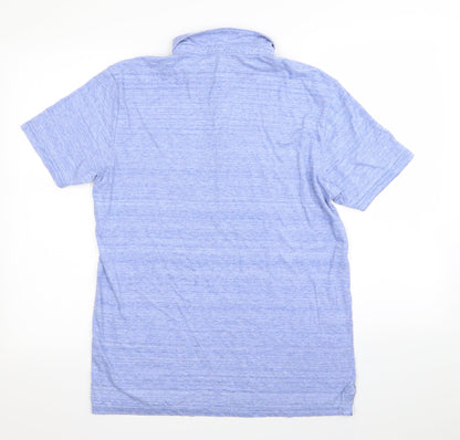 Cedar Wood State Mens Blue    Polo Size M