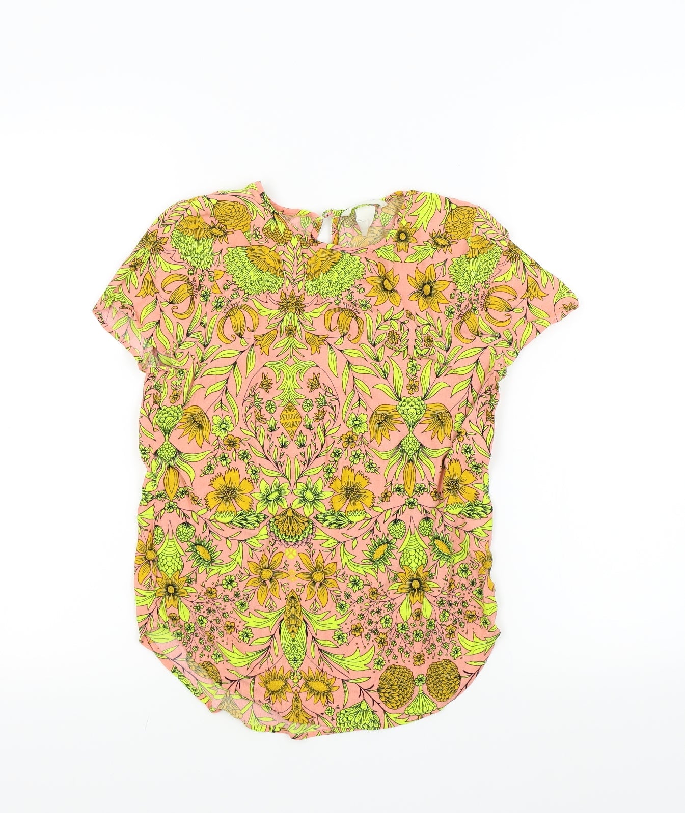 H&M Girls Multicoloured Floral  Basic Blouse Size 12 Years