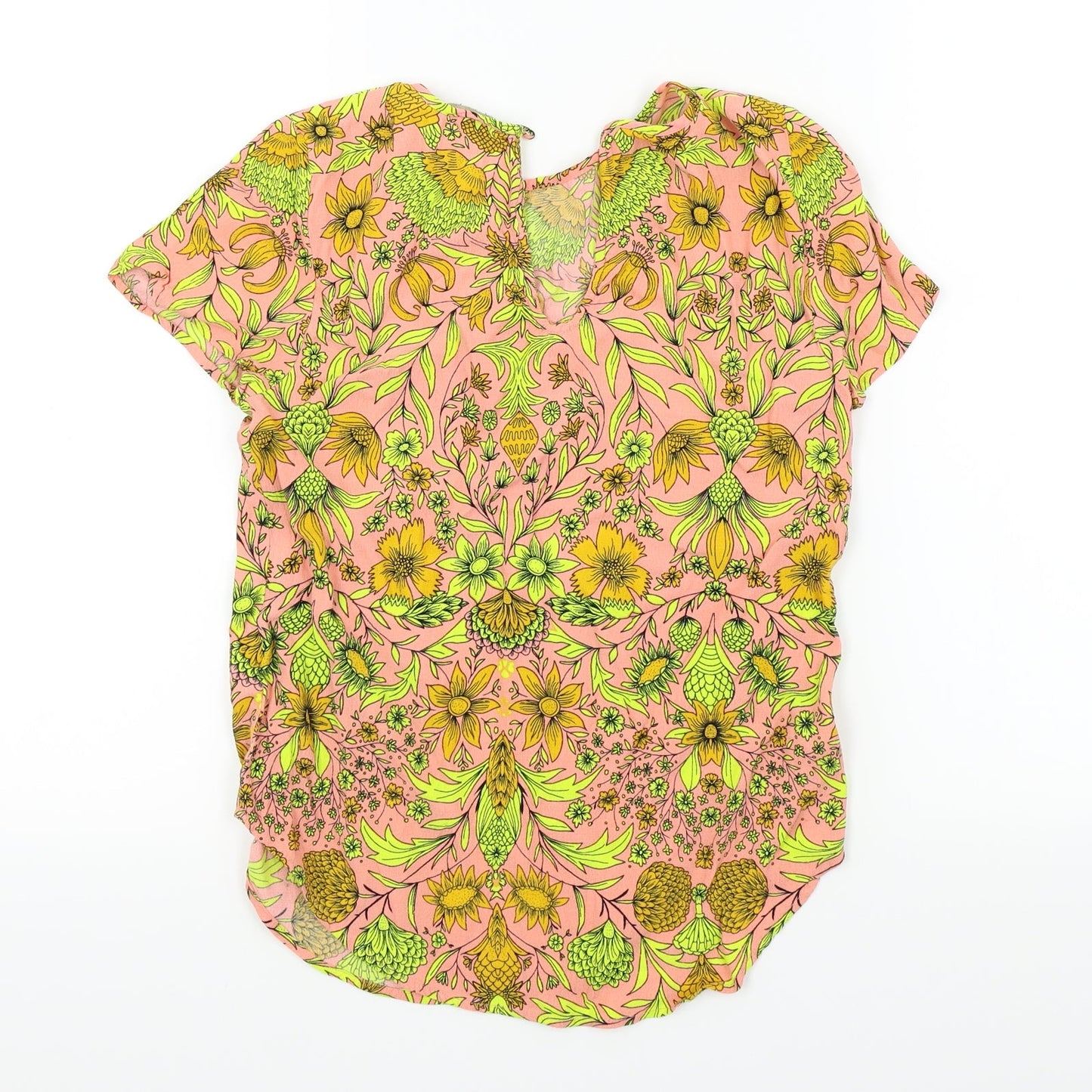 H&M Girls Multicoloured Floral  Basic Blouse Size 12 Years