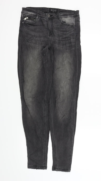 Womens UK Size 36 in MOHITO Regular Fit Skinny Black Jeans