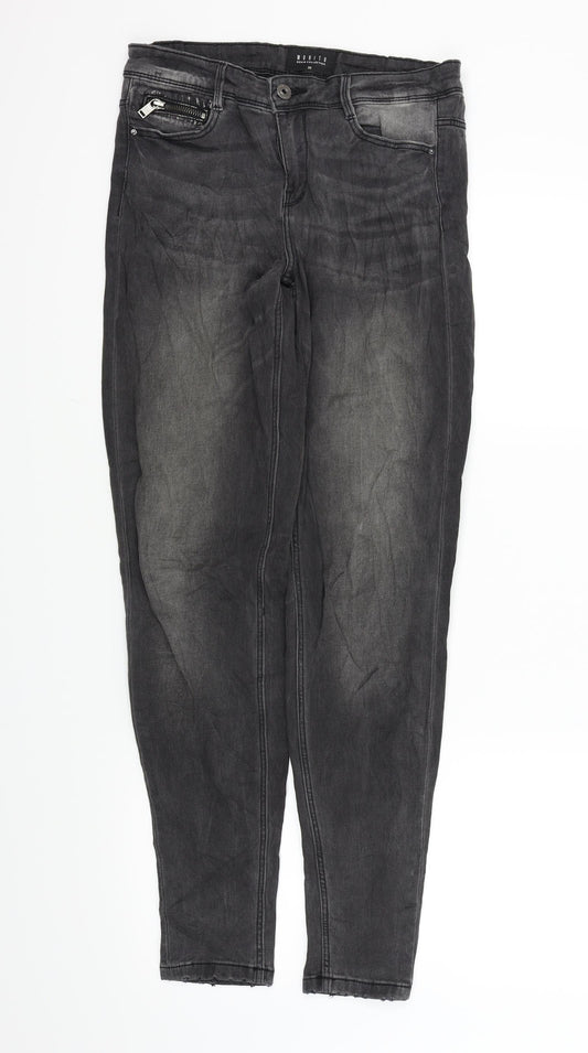 Womens UK Size 36 in MOHITO Regular Fit Skinny Black Jeans