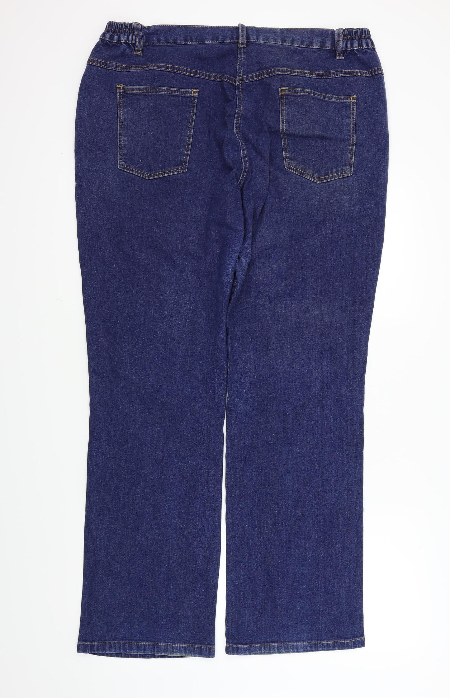 BEING CASUAL Womens Blue   Straight Jeans Size L L31 in