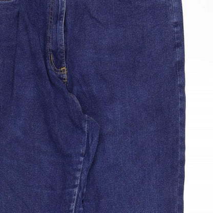 BEING CASUAL Womens Blue   Straight Jeans Size L L31 in