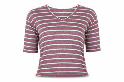 Cooperative Womens Pink Striped  Pullover Jumper Size M