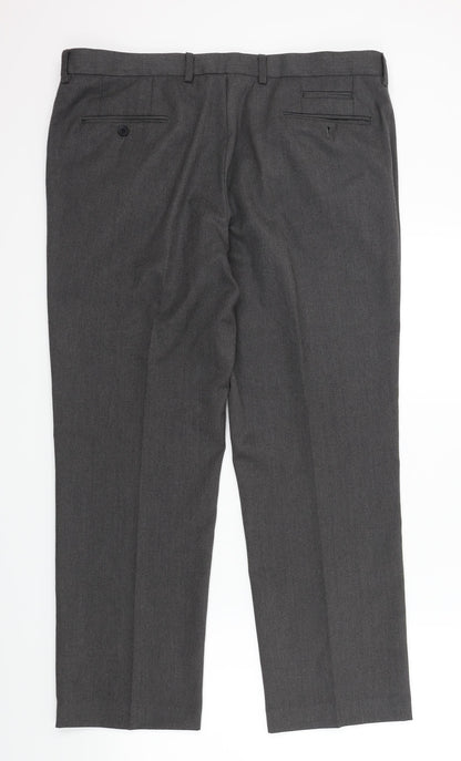 Mens UK Size 38 in BURTONS Regular Fit  Grey Trousers