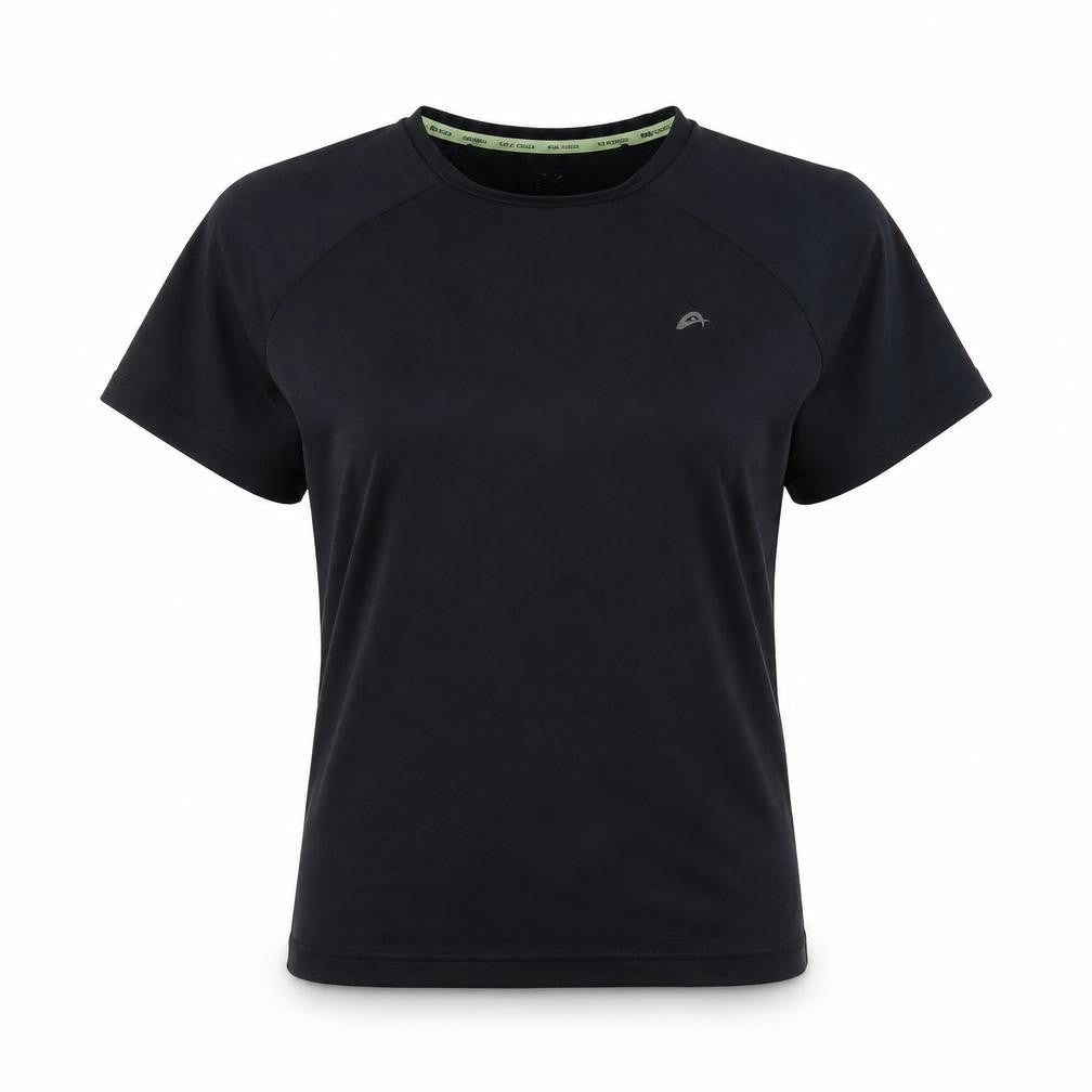 Womens UK Size S F&F Black Basic T-Shirt