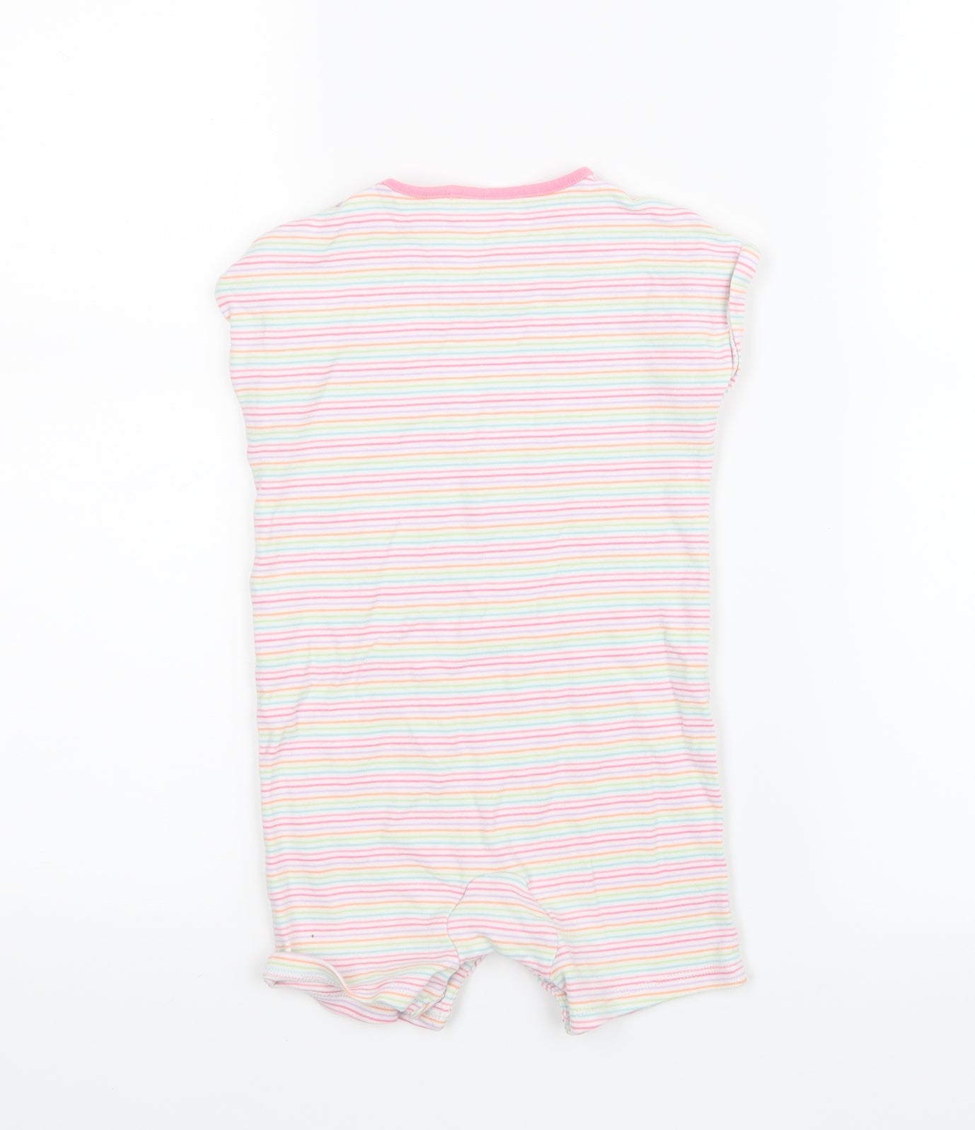 NEXT Girls Pink Striped  Babygrow One-Piece Size 18-24 Months