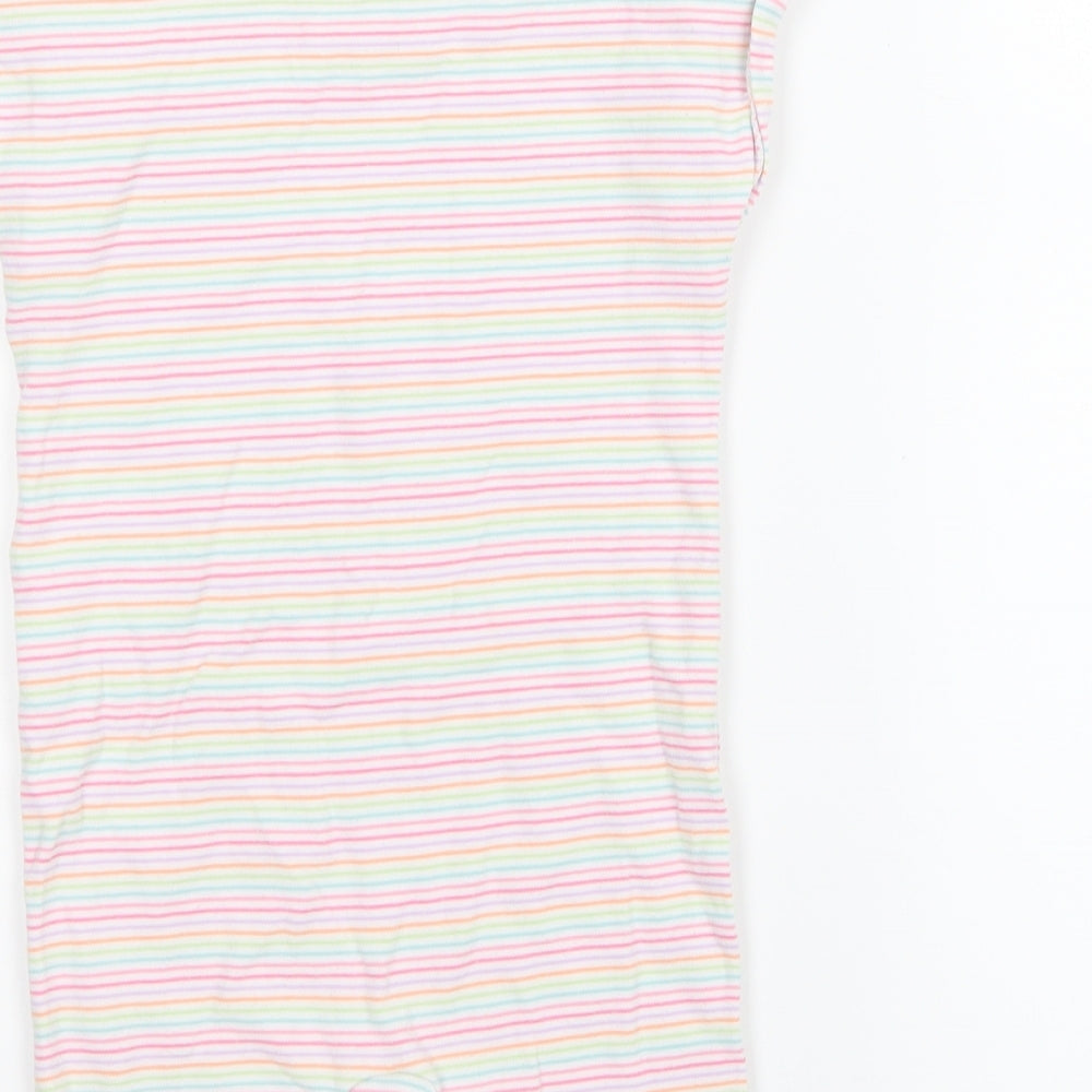 NEXT Girls Pink Striped  Babygrow One-Piece Size 18-24 Months