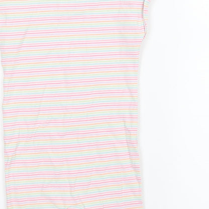 NEXT Girls Pink Striped  Babygrow One-Piece Size 18-24 Months