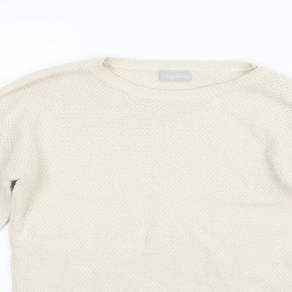 Matalan Girls Beige  Knit Pullover Jumper Size 12 Years