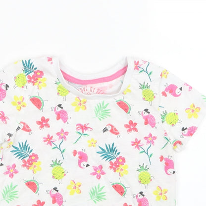 Matalan  Red Geometric  Basic T-Shirt Size 18-24 Months