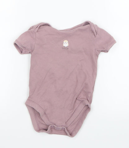 George Girls Purple   Basic T-Shirt Size 2-3 Years  - Babygrow
