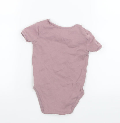 George Girls Purple   Basic T-Shirt Size 2-3 Years  - Babygrow